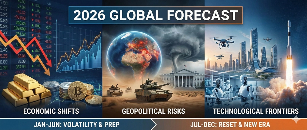 2026 文明重啟總預言：從經濟崩盤到新秩序的誕生 封面