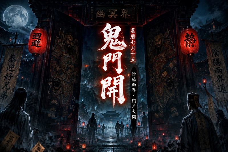 2026鬼月完整指南｜鬼門開關日期、中元節禁忌與平安過月方法 封面
