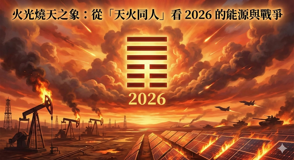 火光燒天之象：從「天火同人」看 2026 的能源與戰爭 封面