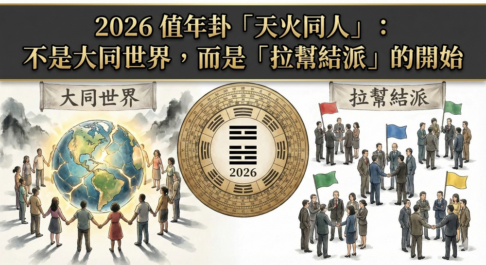 2026 值年卦「天火同人」：不是大同世界，而是「拉幫結派」的開始？ 封面